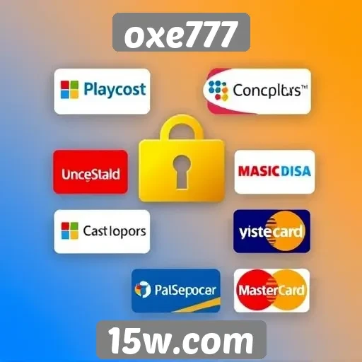 Formas de pagamento disponíveis no oxe777